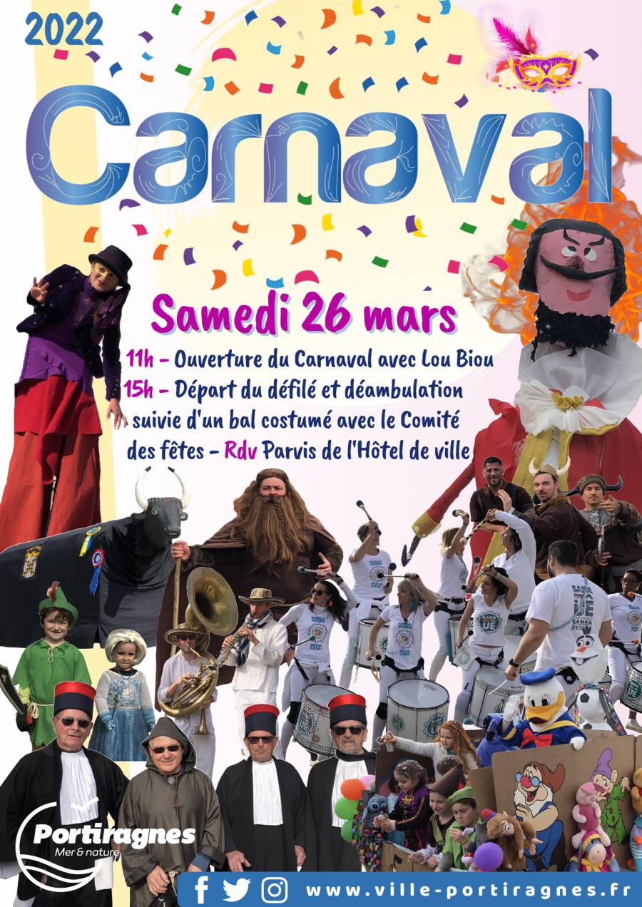 Portiragnes - Carnaval de Portiragnes le 26 mars : demandez le programme !