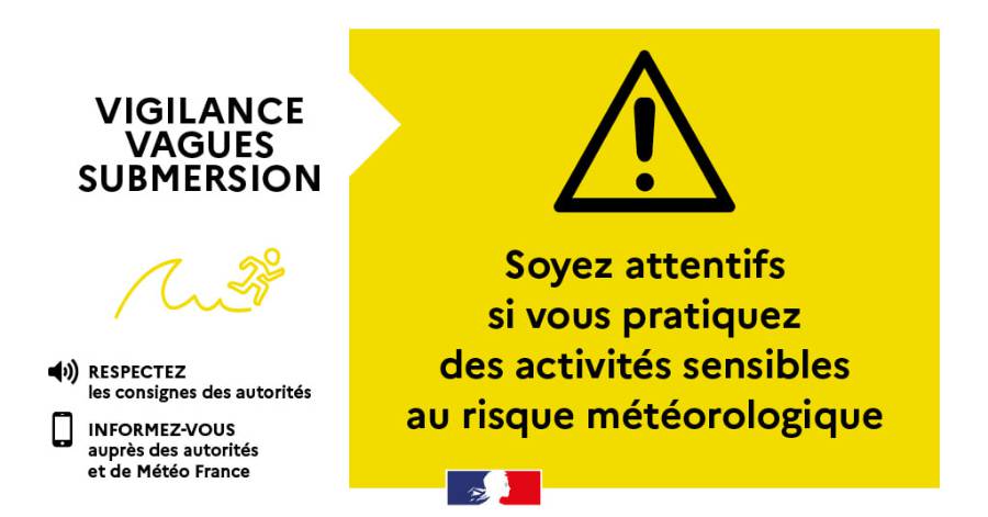 Hérault - Vigilance jaune orages & vagues submersion ce 23 avril 2022 !