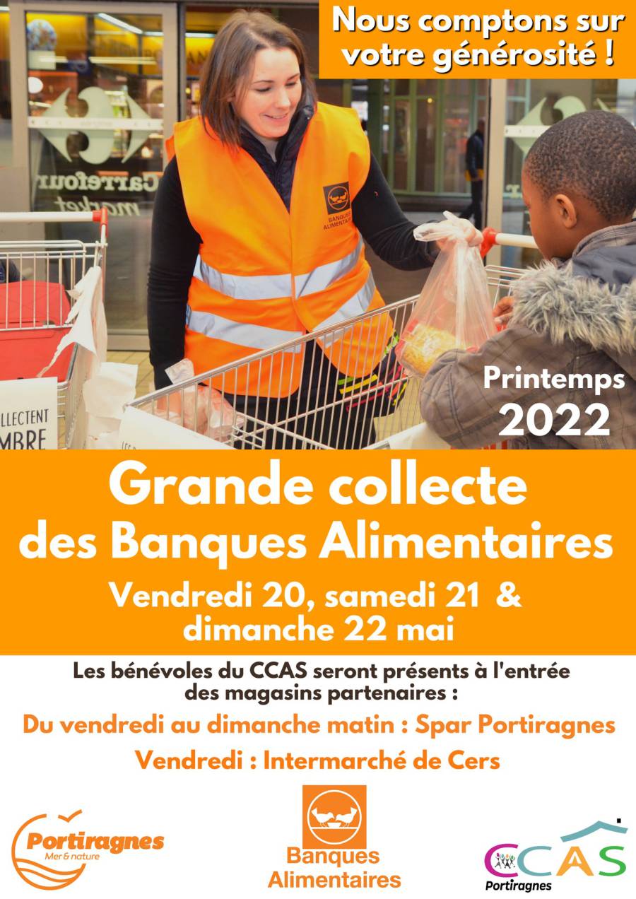 Portiragnes - Grande collecte de printemps des banques alimentaires de l'Hérault