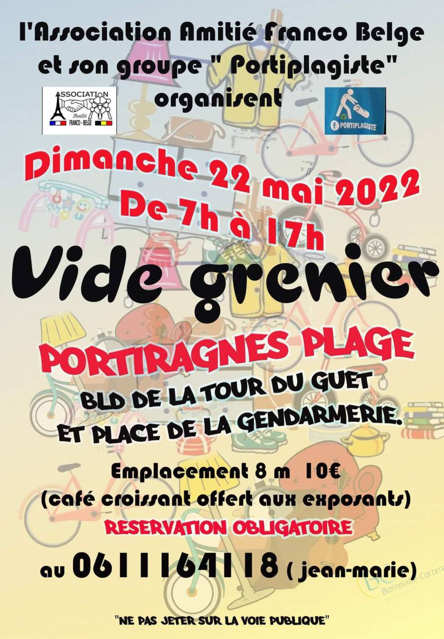 Portiragnes - L'association Amitié Franco-Belge organise un vide grenier
