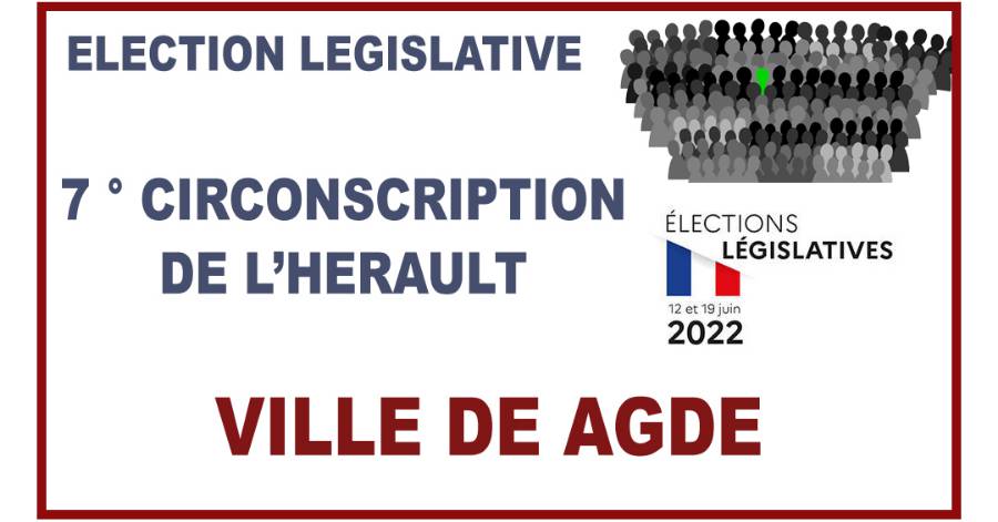 Agde - Législatives 7° Circonscription de ' Hérault  : Les résultats de la Ville de AGDE