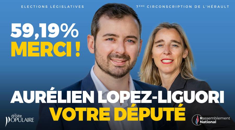 Agde - Communiqué d'Aurélien LOPEZ-LIGUORI Nouveau député de la 7° circonscription de L'Hérault