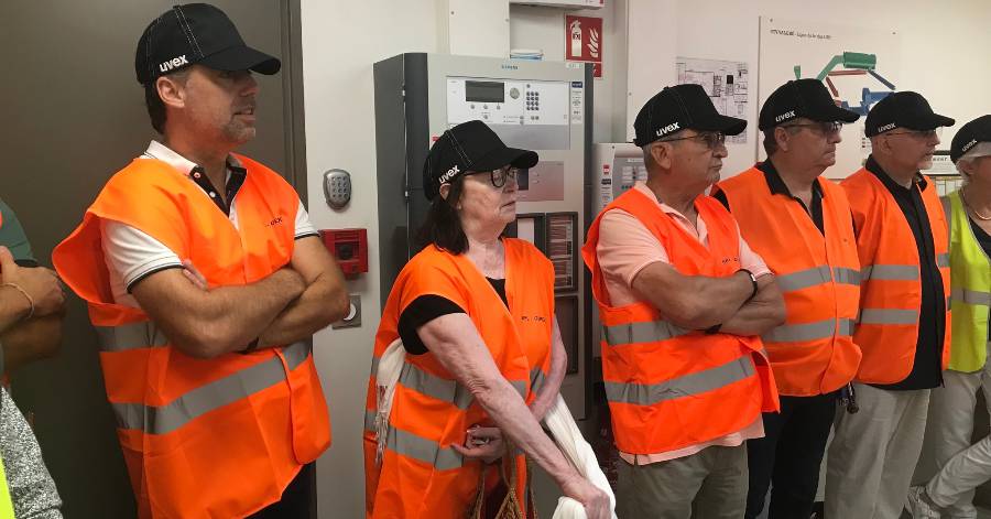 Agde - Visite de l'unité de traitement des ordures ménagères de la Sictom