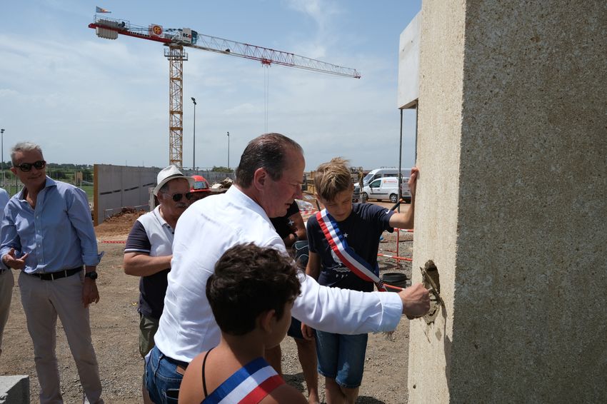 Marseillan - Visite officielle des travaux de restructuration du complexe sportif « Louis Boudou »