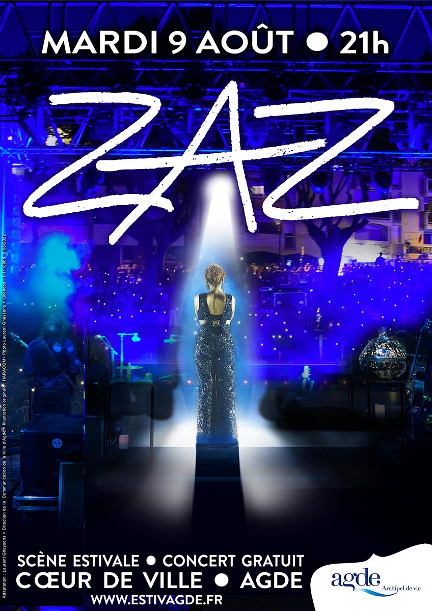 Agde - Zaz en concert sur la scène flottante le 9 août à Agde