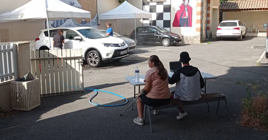 Montagnac - Réussite du Car Wash organisé par  Junior Association  à Montagnac