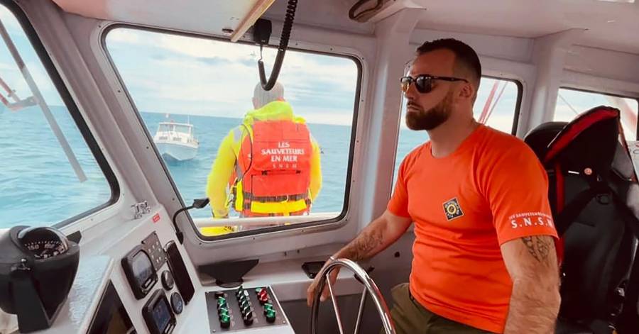 Cap d'Agde - L'équipage de la SNS 211 toujours sur le pont en ce début de vacances estivale