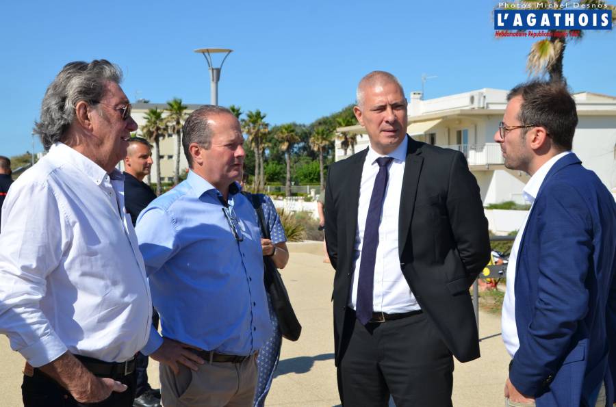 Marseillan - Le dispositif de secours côtier présenté à Marseillan Plage en présence du préfet de L'Hérault