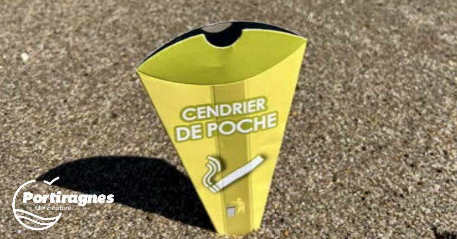 Portiragnes - Des cendriers jetables à votre disposition sur les plages de Portiragnes