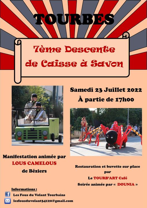 Tourbes - 7ème descente de Caisse à Savon de Tourbes ce 23 juillet !