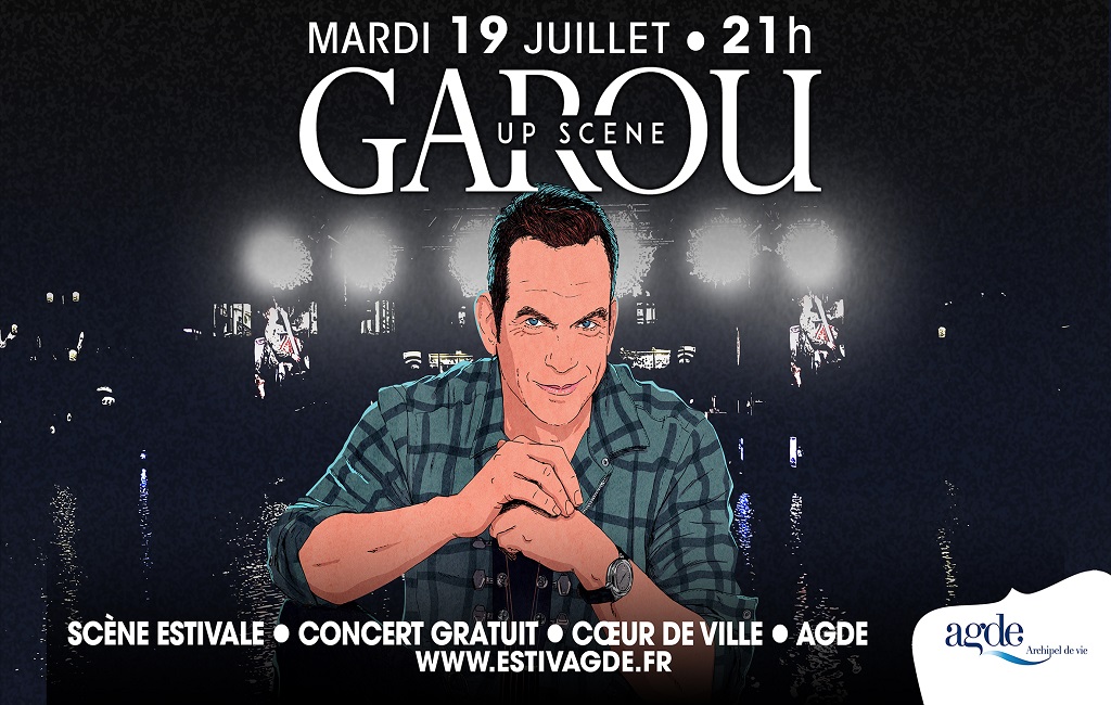 Hérault - Garou sera ce soir sur la scène flottante d'Agde  !