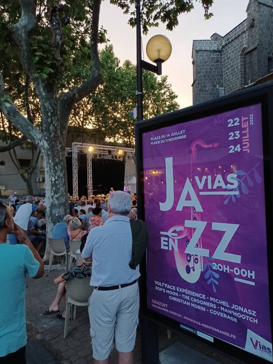 Vias - Michel JONASZ  ! Ce soir au concert gratuit du festival  Vias en Jazz  !