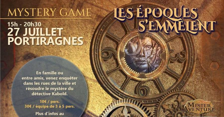 Portiragnes - Un Mystery Game à Portiragnes le 27 juillet !