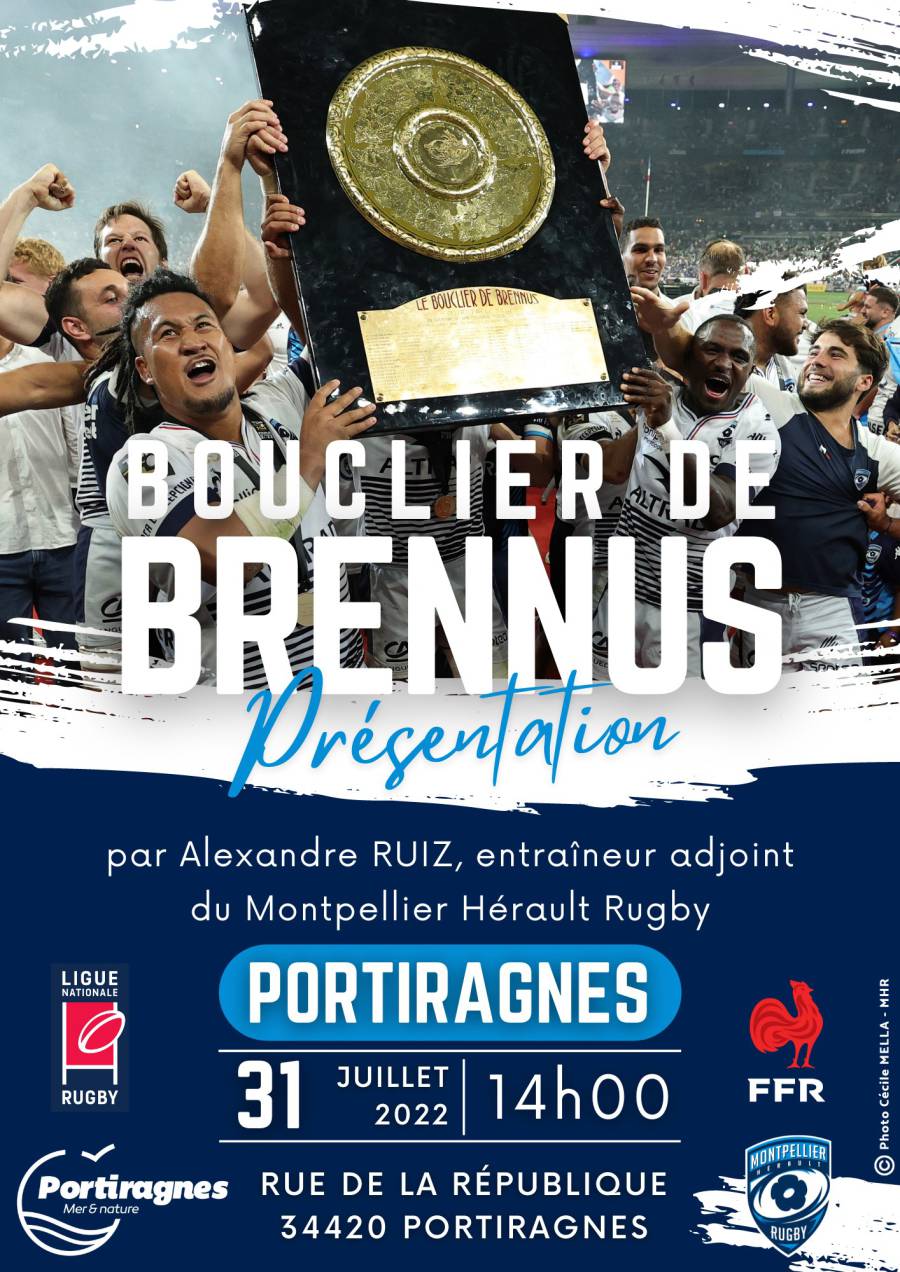 Portiragnes - Le Bouclier de Brennus à Portiragnes ce dimanche 31 juillet !