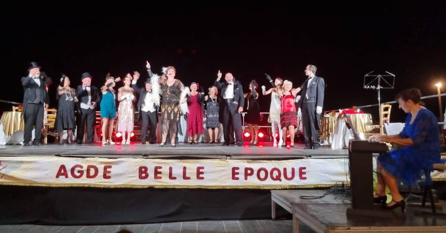 Cap d'Agde - Vif succès pour le spectacle de la compagnie Agde Belle Époque à Rochelongue !