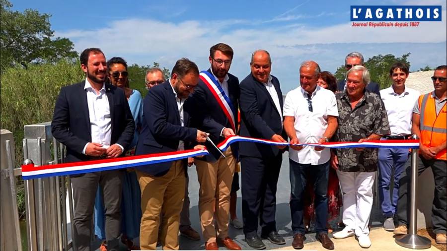 Vias - La passerelle Saint-Cécile a été officiellement inaugurée à Vias-Plage !