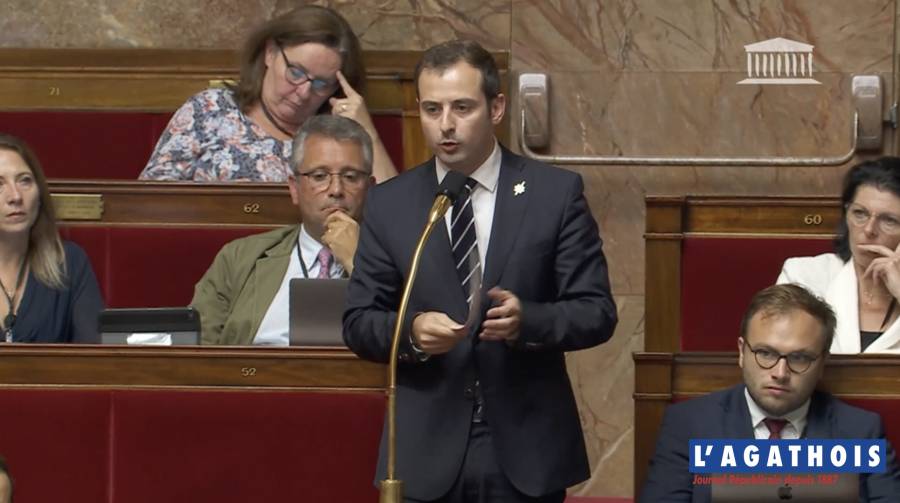 Agde - Intervention d'Aurélien LOPEZ-LIGUORI  Député de la 7° circ de l'Hérault à l'Assemblée Nationale