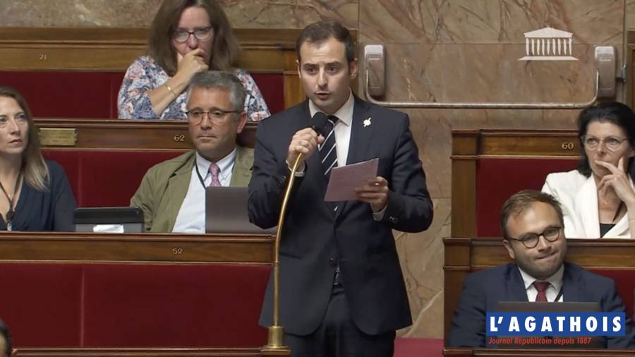 Agde - Intervention d'Aurélien LOPEZ-LIGUORI  Député de la 7° circ de l'Hérault à l'Assemblée Nationale