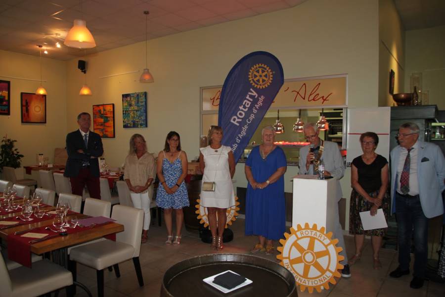 Agde - Un nouveau président au Rotary Club Agde - Cap d'Agde