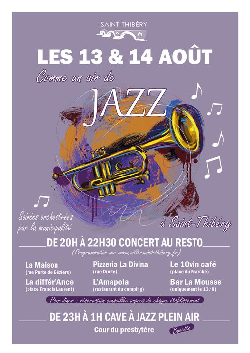 Saint-Thibéry - Le jazz fait son retour à Saint-Thibéry ! Découvrez le programme !