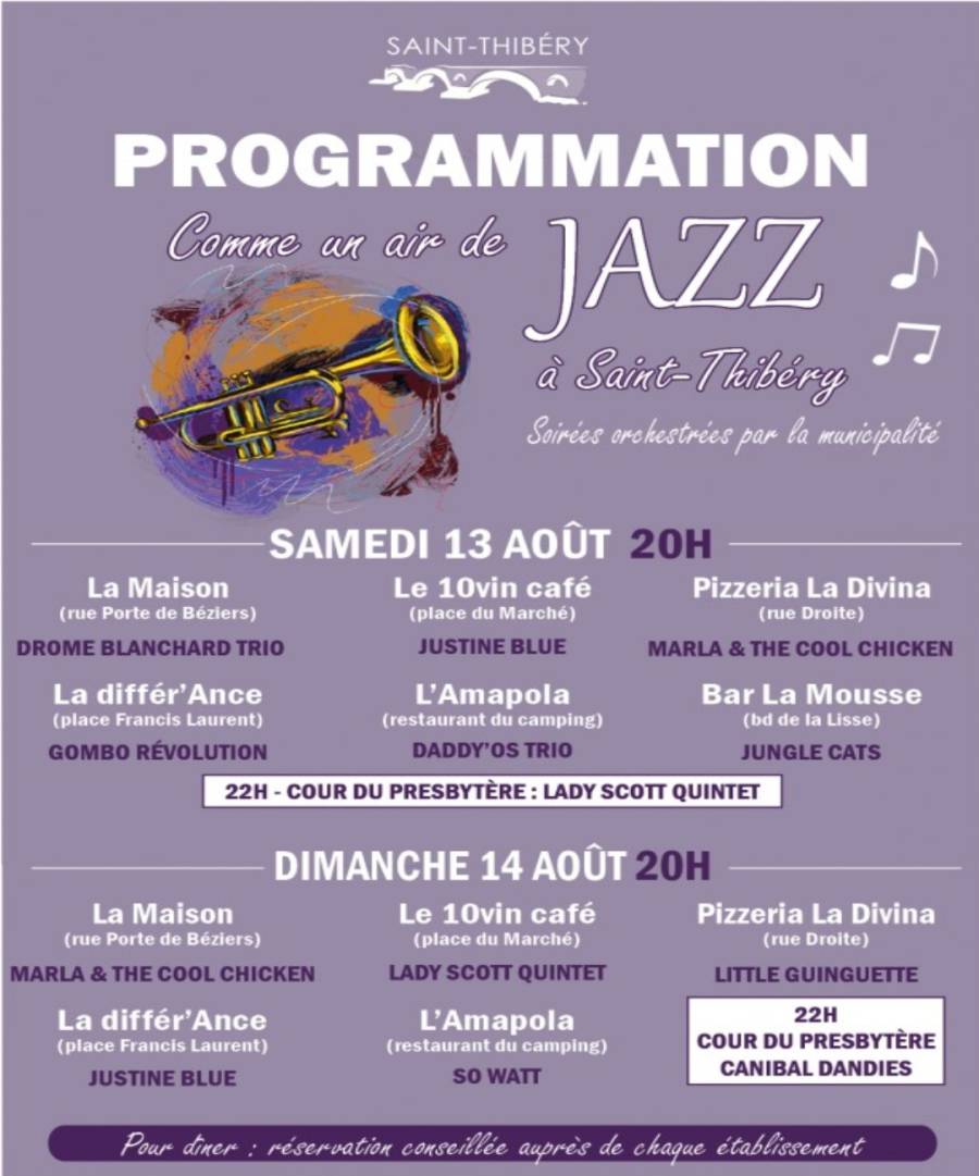 Saint-Thibéry - Le jazz fait son retour à Saint-Thibéry ! Découvrez le programme !