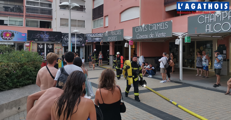 Cap d'Agde - Incendie d'un appartement sur le port du Cap d'Agde en plein 15 août  !