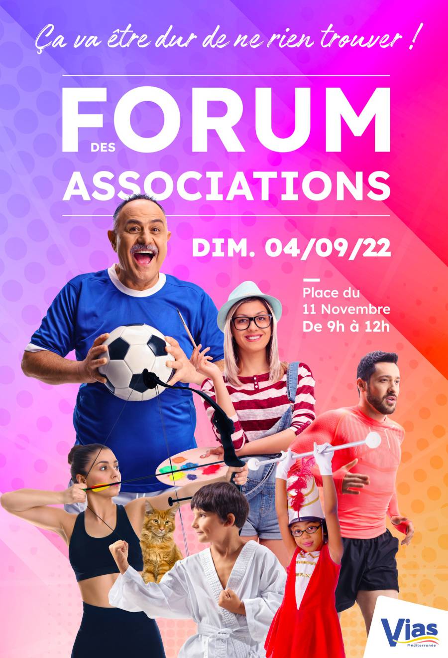Vias - Le Forum des associations aura lieu le 4 septembre à Vias !