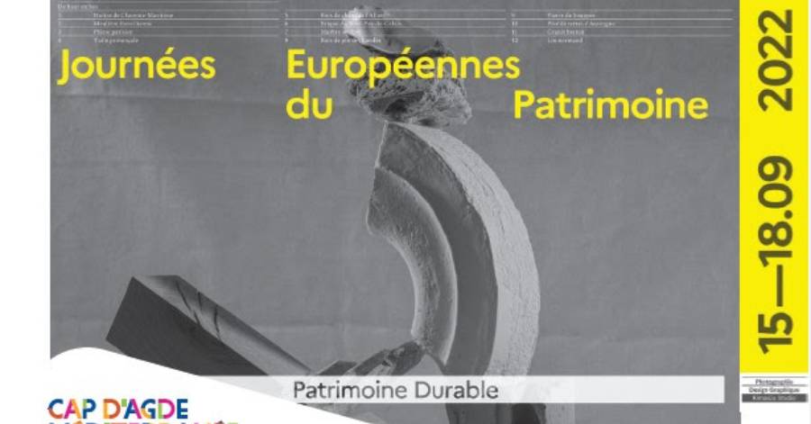 Agglo Hérault Méditerranée - Journées Européennes du Patrimoine : le programme de l'Agglo !