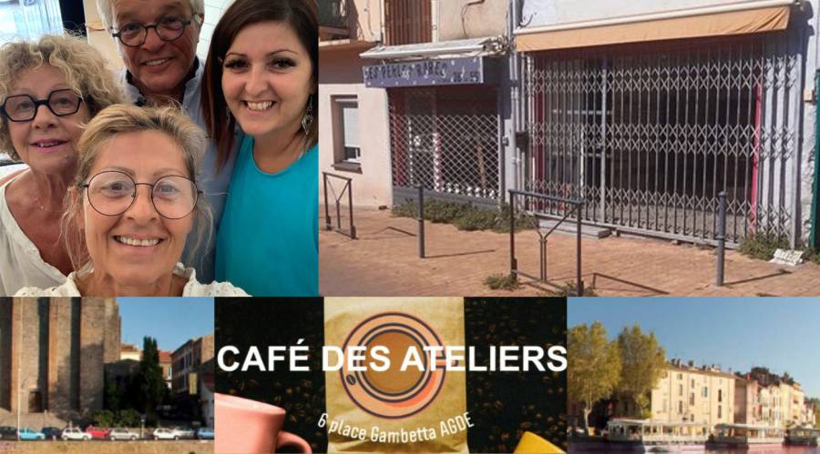 Agde - Un café associatif LE CAFÉ DES ATELIERS a été créé à Agde