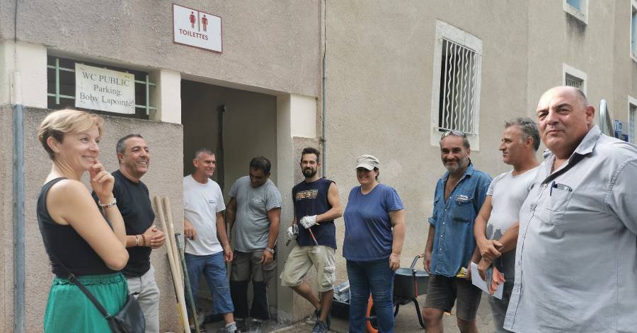 Pézenas - Rénovation des sanitaires publics du parking Boby Lapointe de Pézenas
