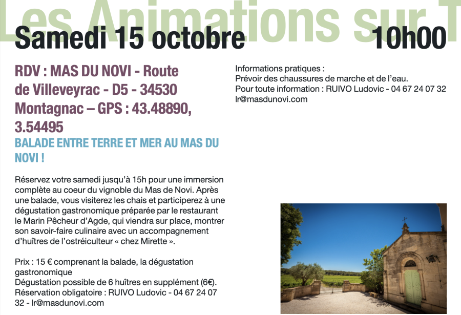 Agde - Destination Thau en Méditerranée : Demandez le programme du 14 au 16 octobre 2022