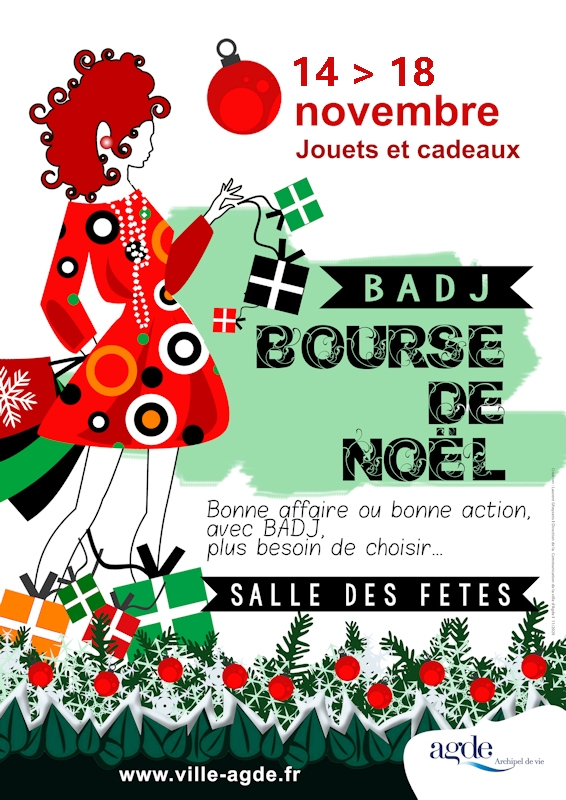 Agde - Bourses de Noël du BADJ : du 14 au 18 Novembre 2022