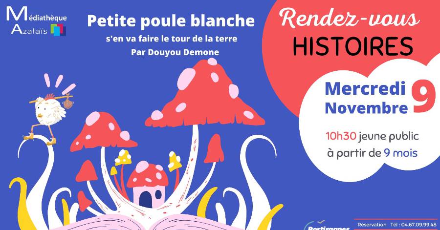 Portiragnes - Une belle histoire à la Médiathèque le 9 novembre !