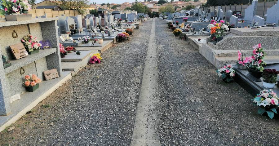 Portiragnes - Début des travaux de l'allée principale du cimetière !