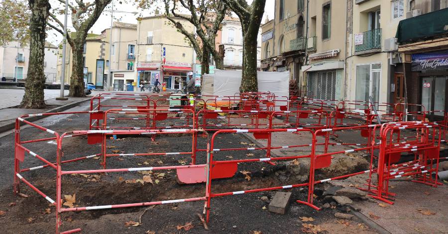 Agde - Renouvellement des canalisations sur le réseau d'eau sur la promenade !