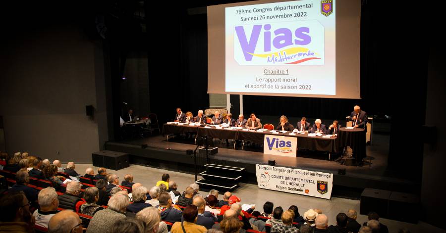 Vias - 78e congrès de l'Hérault de la Fédération Française de Pétanque à Vias