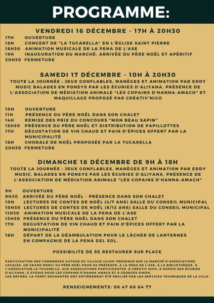 Bessan - En avant pour le marché de Noël de Bessan du 16 au 18 décembre !