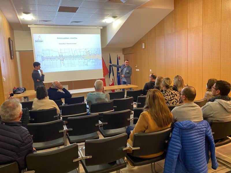 Bessan - Les commerçants invités à prendre connaissance du chantier de la Grand'rue