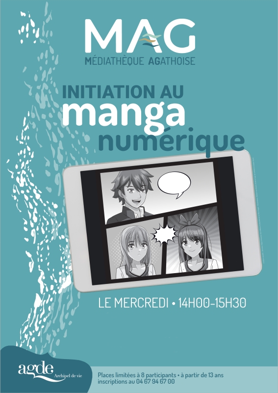 Agde - Initiation au Manga numérique à la Médiathèque Agathoise