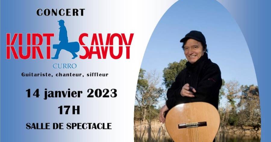 Florensac - Concert du guitariste Curro Savoy le 14 janvier à Florensac !