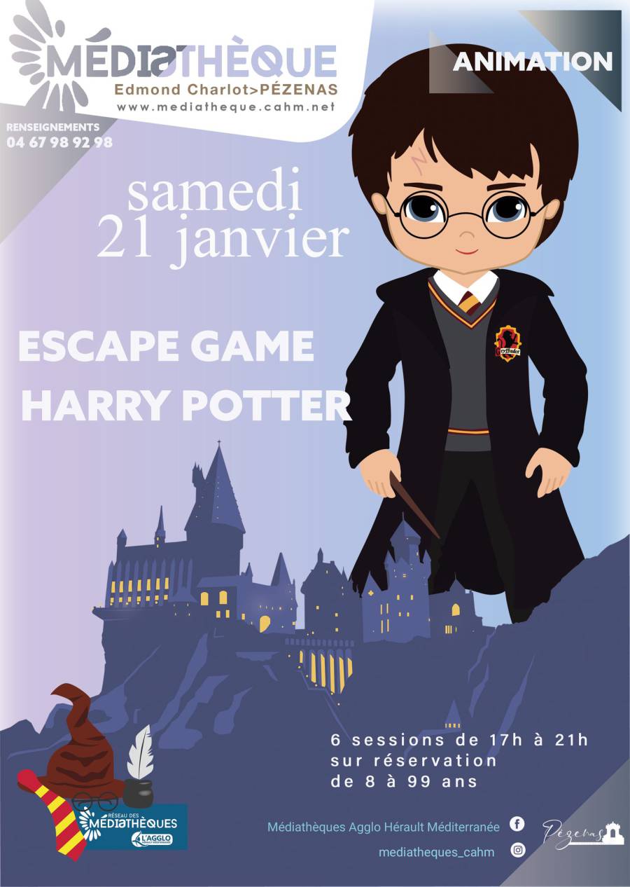 Pézenas - Un Escape Game Harry Potter ! Le samedi 21 janvier 2023 !