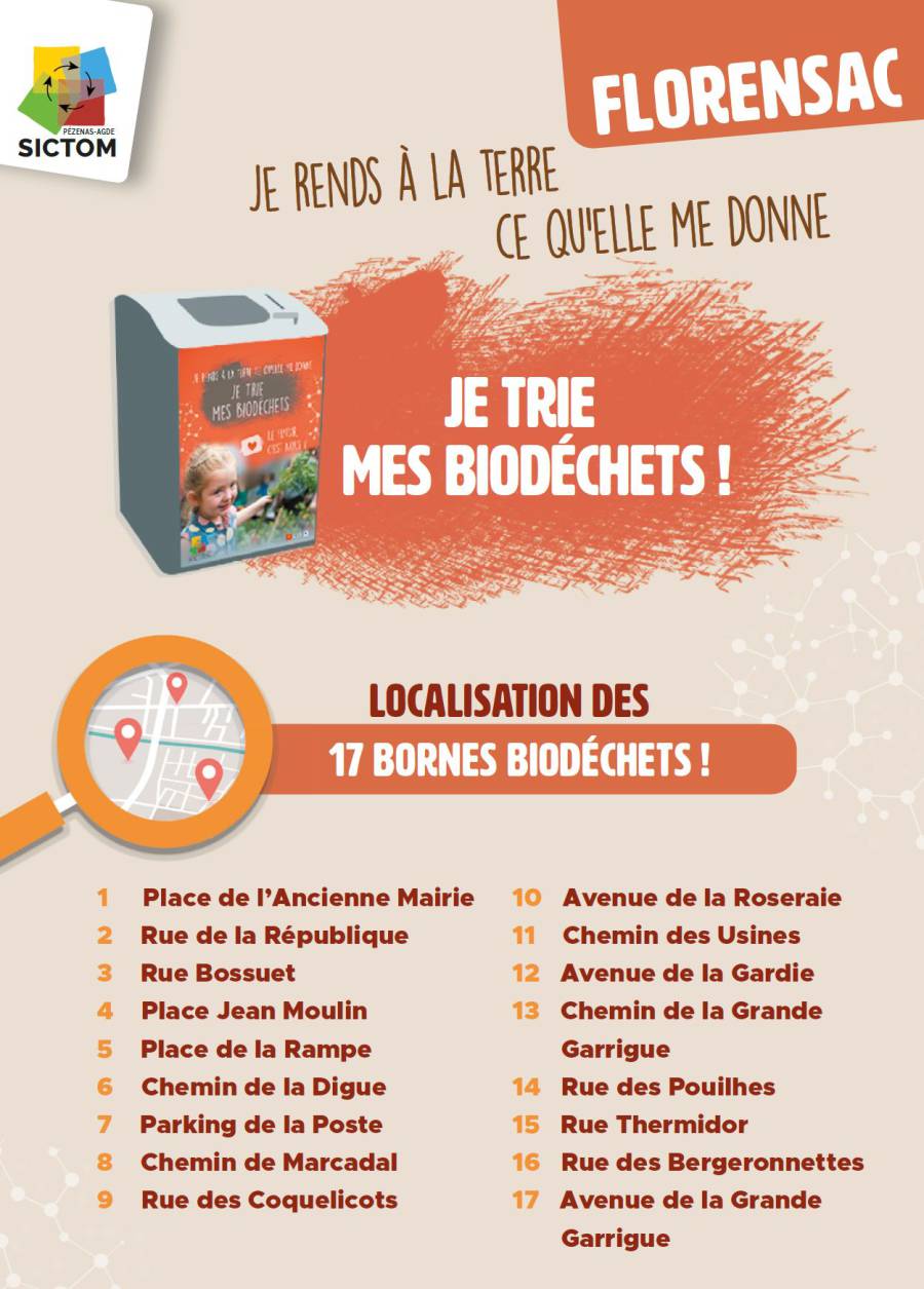 Florensac - Des bornes biodéchets accessibles 24h/24h à Florensac