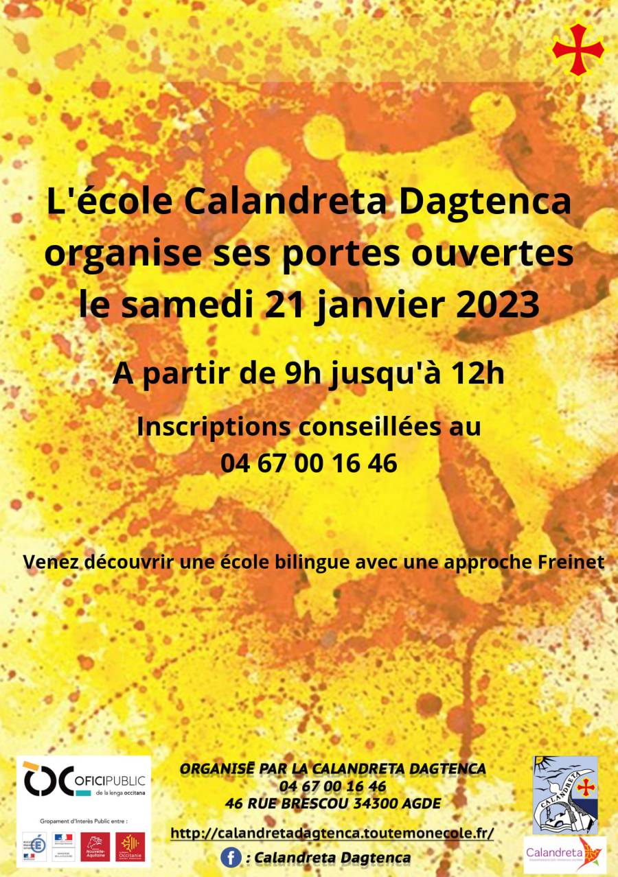Agde - L'école Calandreta d'Agde organise une journée portes ouvertes