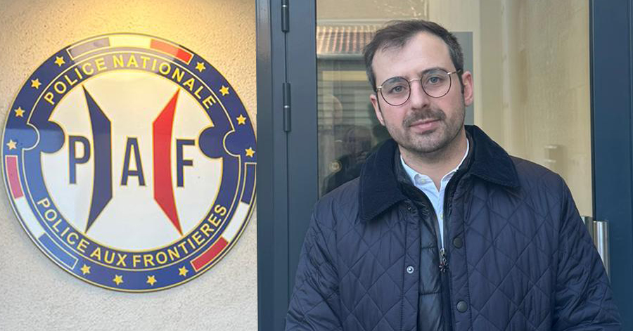 Agde - 7) Circ - Agression de quatre policiers au CRA de Sète; Le député se rend sur place