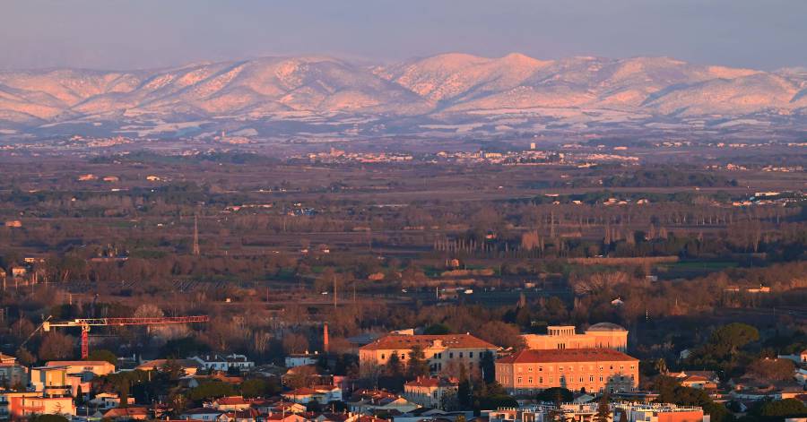 Agde - Depuis le Mont St Loup, les premières neiges ne sont pas loin !