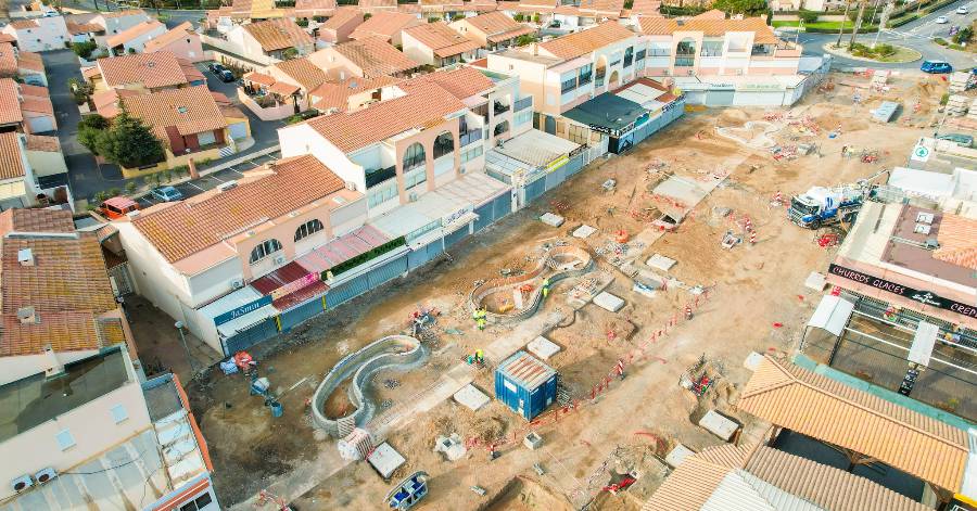 Vias - Retour en images sur les travaux de l'avenue de la Méditerranée