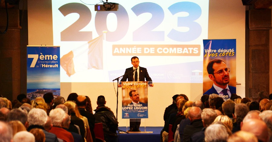 Agde - Salle Comble pour les vœux du député de la 7° Circonscription