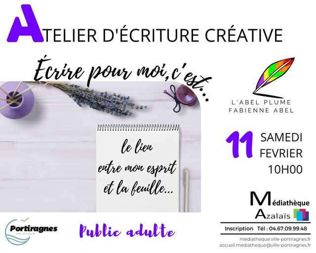 Portiragnes - Un atelier d'écriture créative ce samedi à Portiragnes