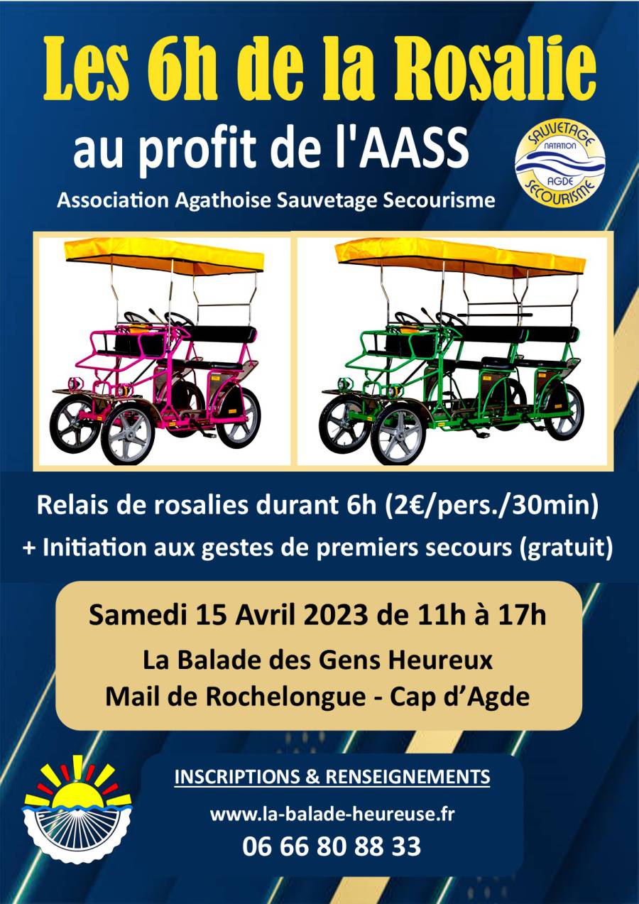 Cap d'Agde - 6h de Rosalie au profit de l'association AASS