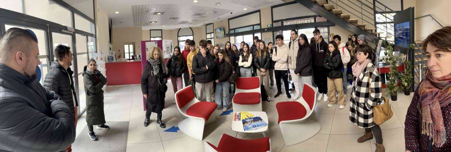 Agde - Des lycéens Espagnols à Agde pour une visite du cœur historique